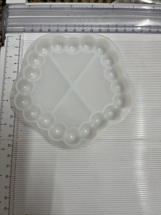 Dudle Border Flower shape Tray moulds