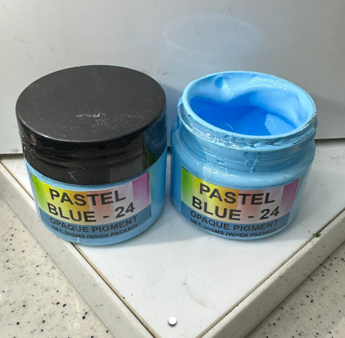 Pastel blue opaque pigment (20 gram)