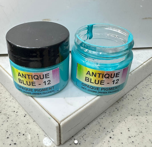 Antique blue opaque pigment (20 gram)