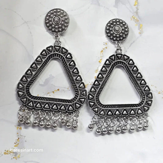 Jumkha Earring Bezels Silver