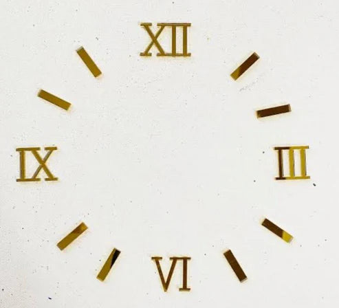 Roman number gold