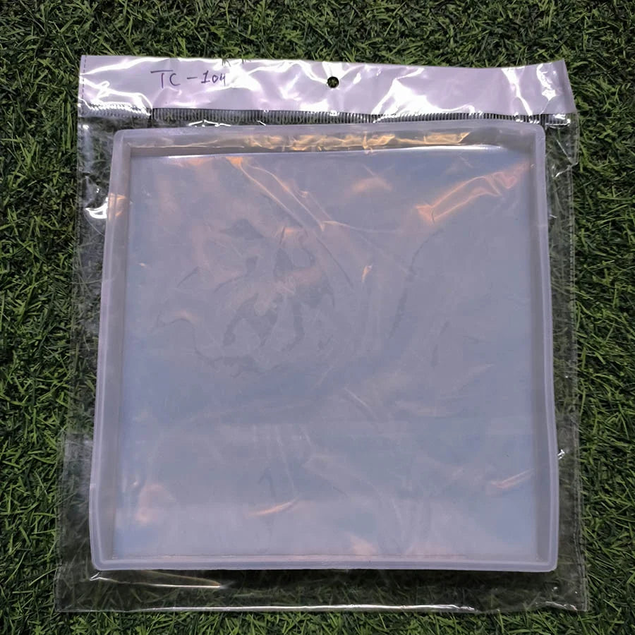 Square Plain 08x08Inch 10mm Depth Silicon Mould