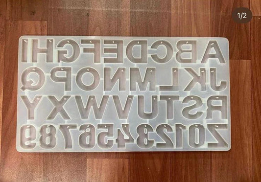 Alphabet mould with hole