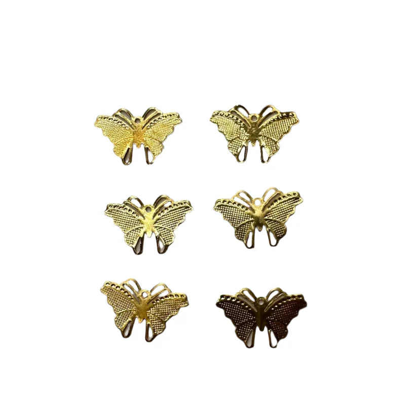 Metal butterfly set of 6