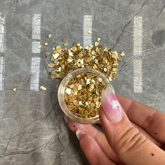 Glass chips Dark Gold
