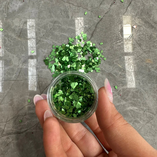 Glass chips Green