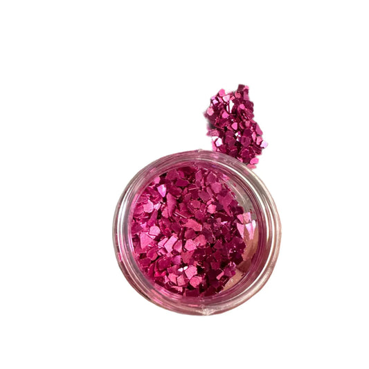Glass chips Pink