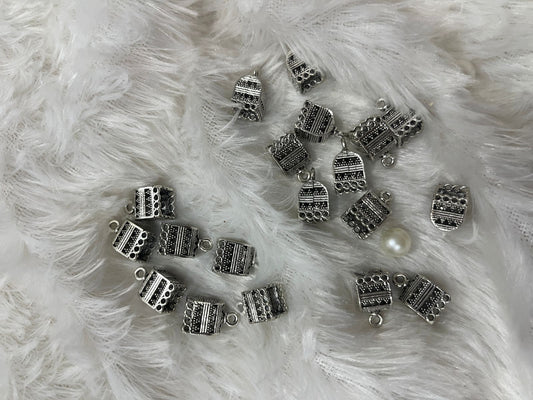 Silver beads A (1 pis)
