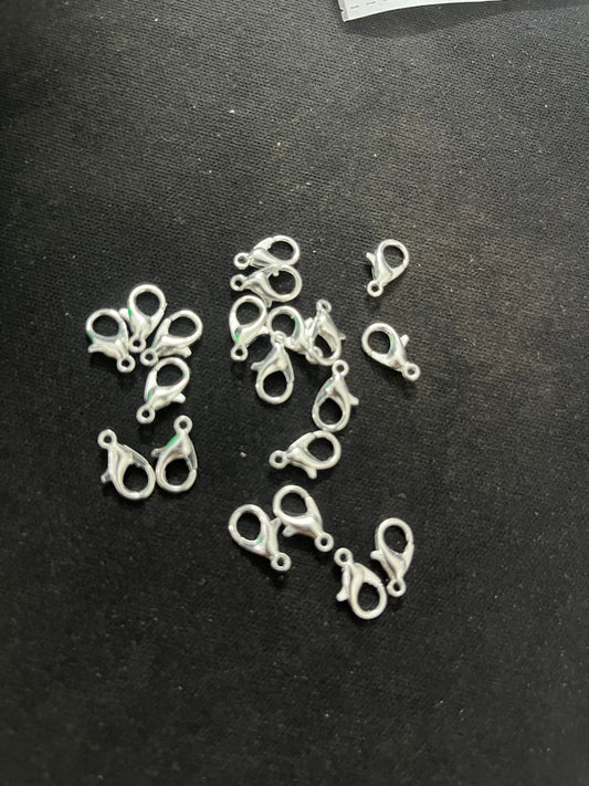 Braclet and chain hook Silver (10 pcs)