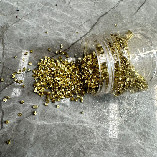 Glass granules Golden-yellow
