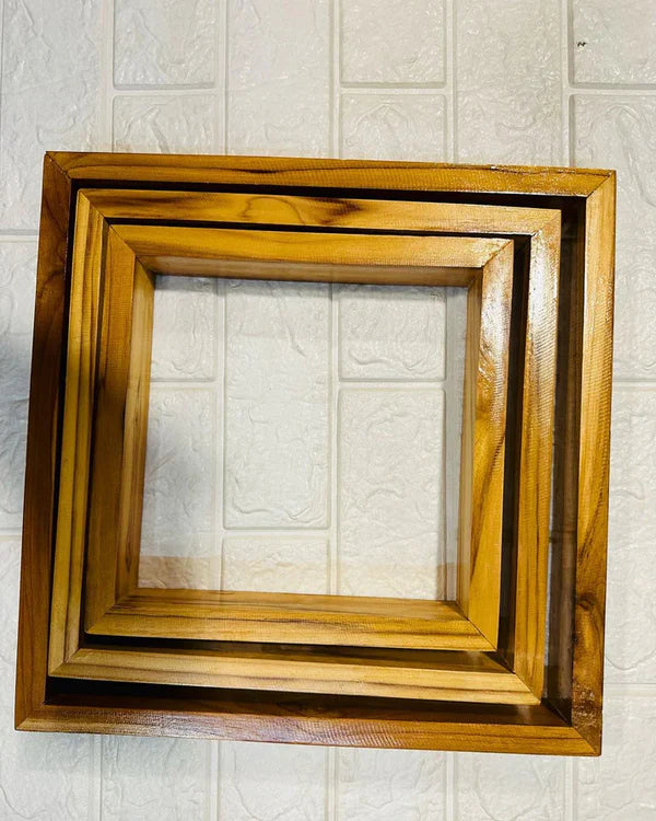 Teak wood frame with acrylic(12 inch)