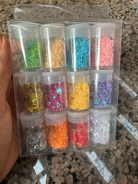 Glitter shaker combo holo heart