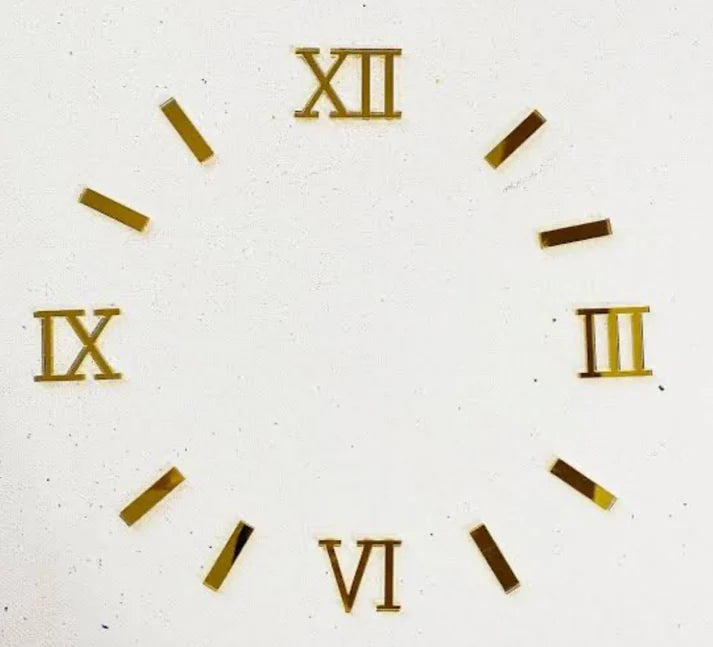 Roman number gold