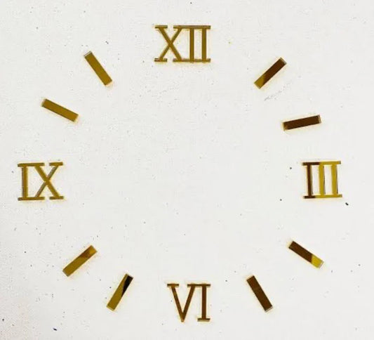 Roman number gold