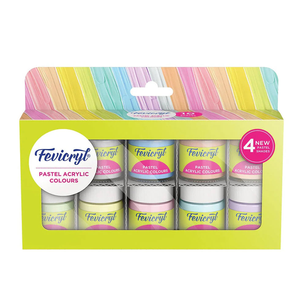 Pastel acrylic colours set