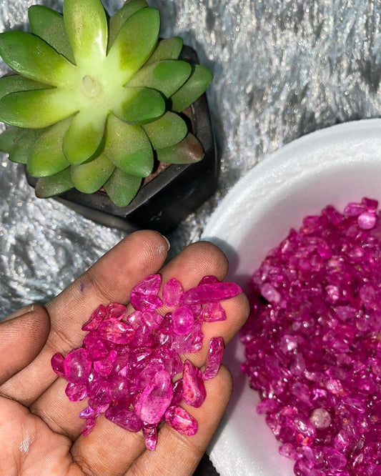 Pink stones