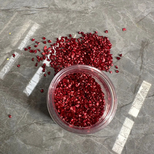 Glass granules Red