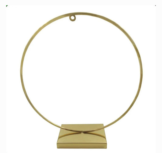 Metal loop stand for photo frame