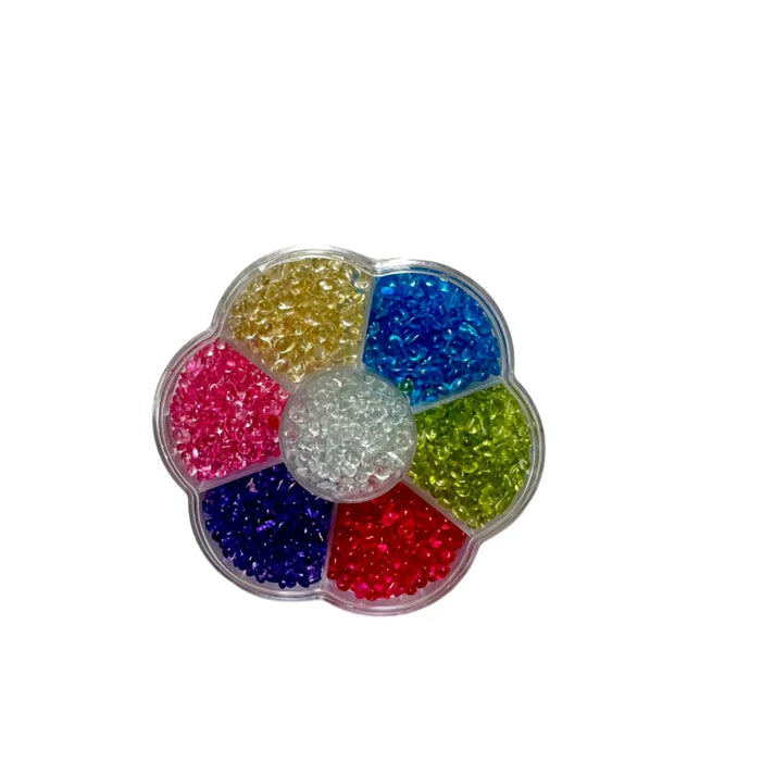 Glass stone box