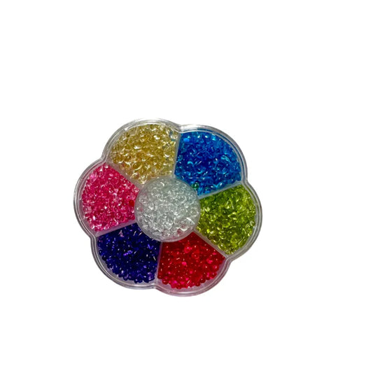 Glass stone box