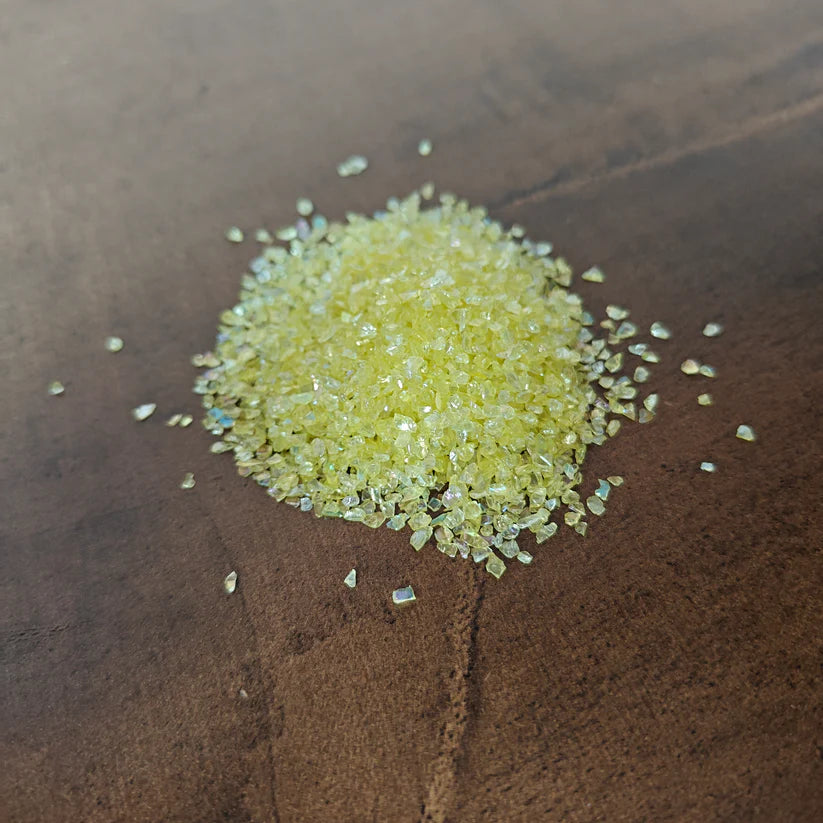 Small Rainbow Glass Granuls LEMON YELLOW