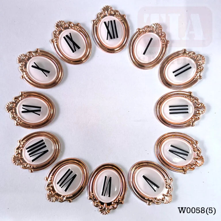 WALL CLOCK ROMAN NUMBERS GOLDEN