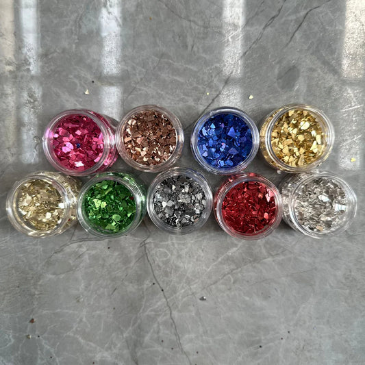 Glass chips set 9